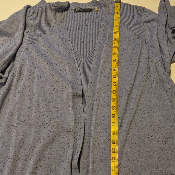 89th & Madison Plus Size Cardigan, Blue, 2X - Picture 4 of 10
